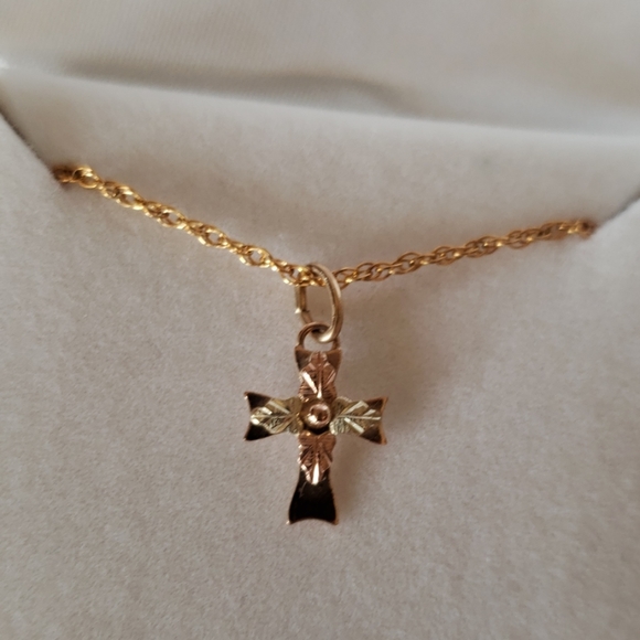 Coleman Jewelry - Beautiful Black Hills Gold Cross Necklace